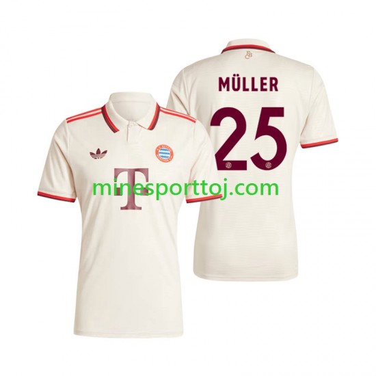 FC Bayern München Muller 25 Herre Tredje Fodboldtrøje 2024-2025 Lange Ærmer