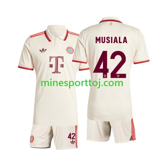 FC Bayern München Musiala 42 Børne Tredje Fodboldtrøje 2024-2025 Lange Ærmer