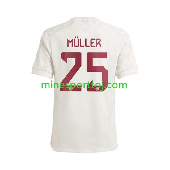 FC Bayern München Thomas Muller 25 Herre Tredje Fodboldtrøje 2023-2024 Lange Ærmer
