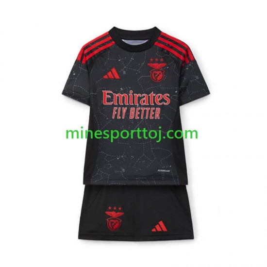 Benfica Børne Udebane Fodboldtrøje 2024-2025 Lange Ærmer