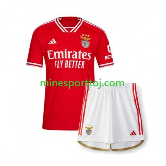 Benfica Børne Hjemmebane Fodboldtrøje 2023-2024 Lange Ærmer