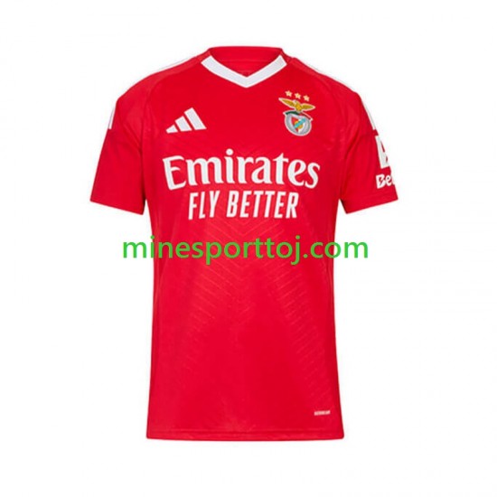 Benfica Herre Hjemmebane Rød Fodboldtrøje 2024-2025 Lange Ærmer