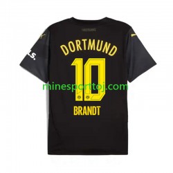 Borussia Dortmund Julian Brandt 10 Herre Udebane Fodboldtrøje 2024-2025 Lange Ærmer