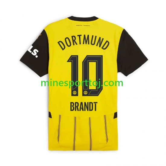 Borussia Dortmund Julian Brandt 10 Herre Hjemmebane Fodboldtrøje 2024-2025 Lange Ærmer