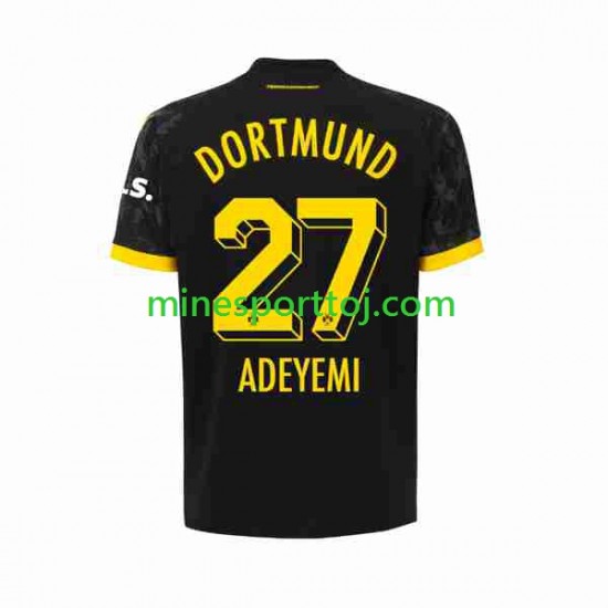 Borussia Dortmund Karim Adeyemi 27 Herre Udebane Fodboldtrøje 2023-2024 Lange Ærmer