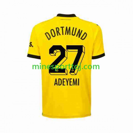 Borussia Dortmund Karim Adeyemi 27 Herre Hjemmebane Fodboldtrøje 2023-2024 Lange Ærmer