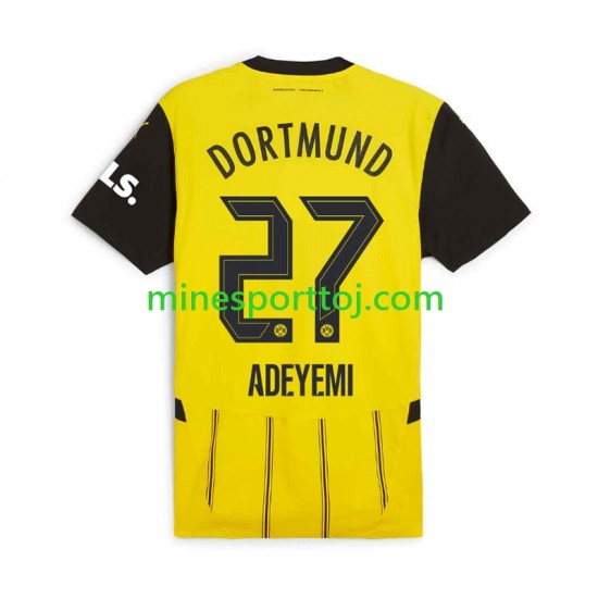 Borussia Dortmund Karim Adeyemi 27 Herre Hjemmebane Fodboldtrøje 2024-2025 Lange Ærmer