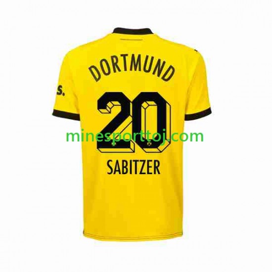 Borussia Dortmund Marcel Sabitzer 20 Herre Hjemmebane Fodboldtrøje 2023-2024 Lange Ærmer