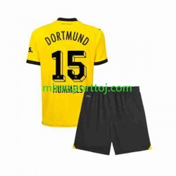Borussia Dortmund Mats Hummels 15 Børne Hjemmebane Fodboldtrøje 2023-2024 Lange Ærmer