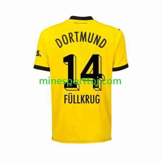 Borussia Dortmund Niclas Fullkrug 14 Herre Hjemmebane Fodboldtrøje 2023-2024 Lange Ærmer