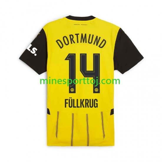 Borussia Dortmund Niclas Fullkrug 14 Herre Hjemmebane Fodboldtrøje 2024-2025 Lange Ærmer
