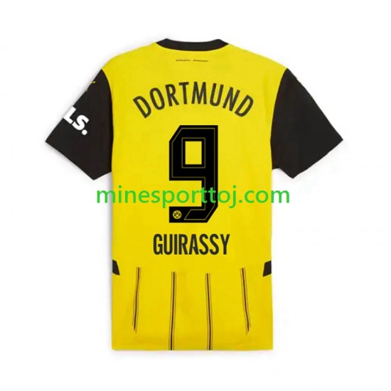 Borussia Dortmund Serhou Guirassy 9 Herre Hjemmebane Fodboldtrøje 2024-2025 Lange Ærmer