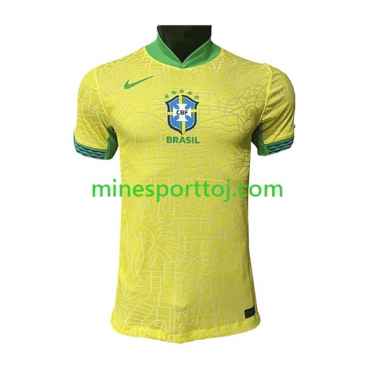 Brasilien Herre Hjemmebane Fodboldtrøje 2023-2024 Lange Ærmer