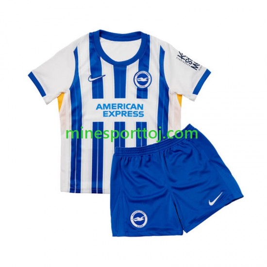 Brighton Hove Albion Børne Hjemmebane Fodboldtrøje 2024-2025 Lange Ærmer