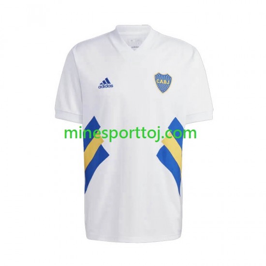 CA Boca Juniors Icon Herre Retro Hjemmebane Fodboldtrøje 2022-2023 Lange Ærmer