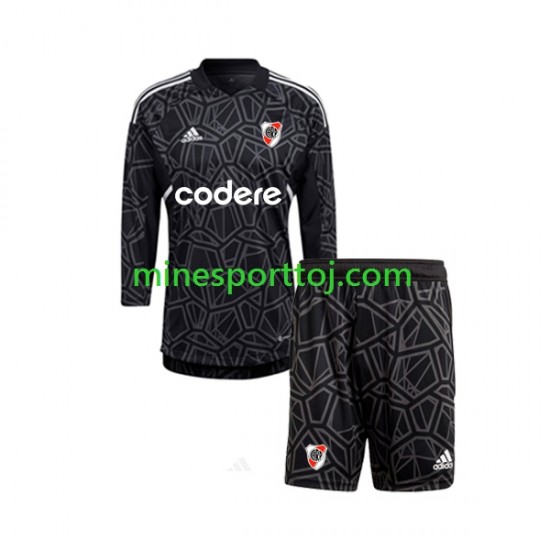 CA River Plate Målmand 2023 Børne Hjemmebane Fodboldtrøje med Korte Ærmer