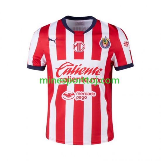 CD Guadalajara Herre Hjemmebane Fodboldtrøje 2024-2025 Lange Ærmer