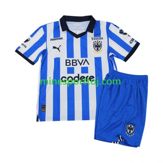 CF Monterrey Børne Hjemmebane Fodboldtrøje 2023-2024 Lange Ærmer