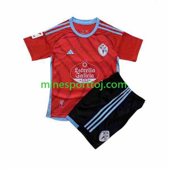 Celta de Vigo Børne Udebane Fodboldtrøje 2023-2024 Lange Ærmer