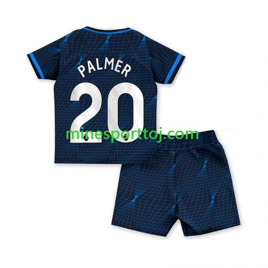 Chelsea Cole Palmer 20 Børne Udebane Fodboldtrøje 2023-2024 Lange Ærmer