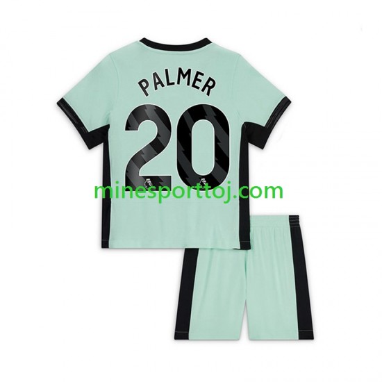 Chelsea Cole Palmer 20 Børne Tredje Fodboldtrøje 2023-2024 Lange Ærmer