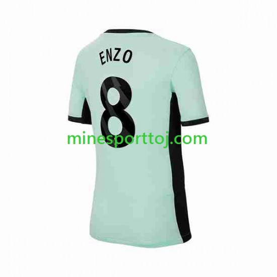 Chelsea Enzo Fernandez 8 Herre Tredje Fodboldtrøje 2023-2024 Lange Ærmer