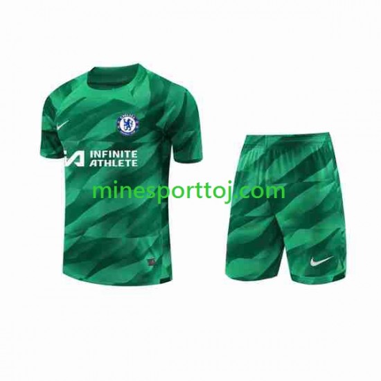 Chelsea Målmand Børne Tredje Fodboldtrøje 2023-2024 Lange Ærmer