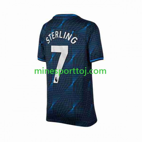 Chelsea Raheem Sterling 7 Herre Udebane Fodboldtrøje 2023-2024 Lange Ærmer