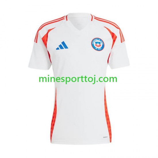 Chile Copa America 2024 Herre Udebane Fodboldtrøje Lange Ærmer