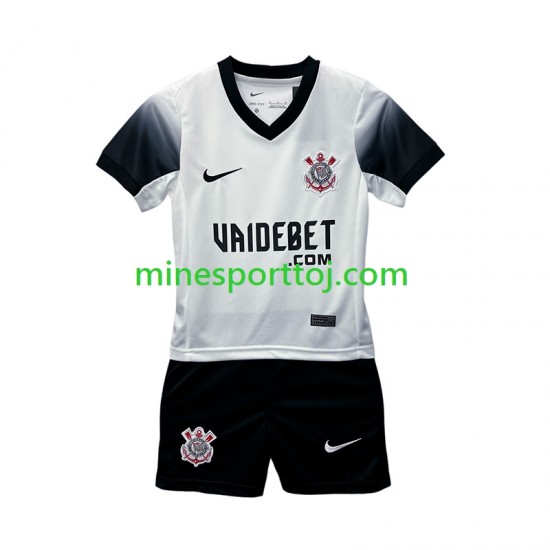 Corinthians Børne Hjemmebane Fodboldtrøje 2024-2025 Lange Ærmer