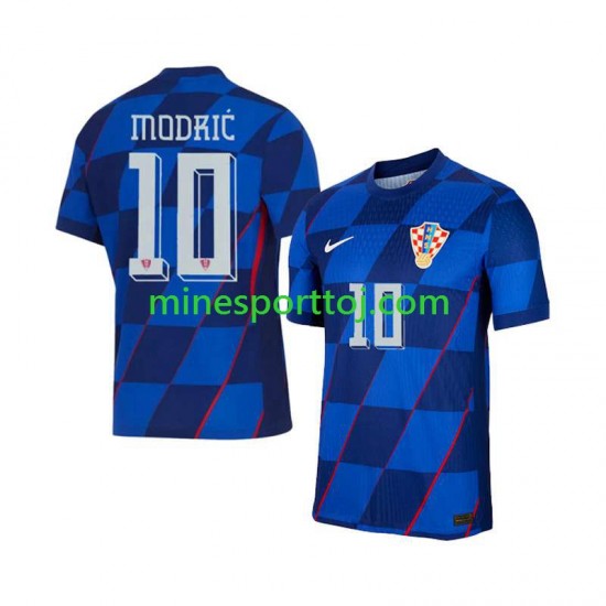 Kroatien Luca Modric 10 Euro 2024 Herre Udebane Fodboldtrøje Lange Ærmer Kroatien Luca Modric 10 Euro 2024 Herre Udebane Fodboldtrøje Lange Ærmer