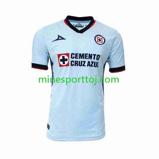 Cruz Azul Herre Udebane Fodboldtrøje 2023-2024 Lange Ærmer