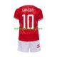 Danmark Eriksen 10 Euro 2024 Børne Hjemmebane Fodboldtrøje Lange Ærmer
