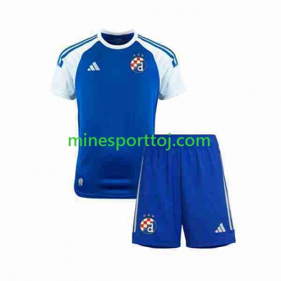 Dinamo Zagreb Børne Hjemmebane Fodboldtrøje 2023-2024 Lange Ærmer