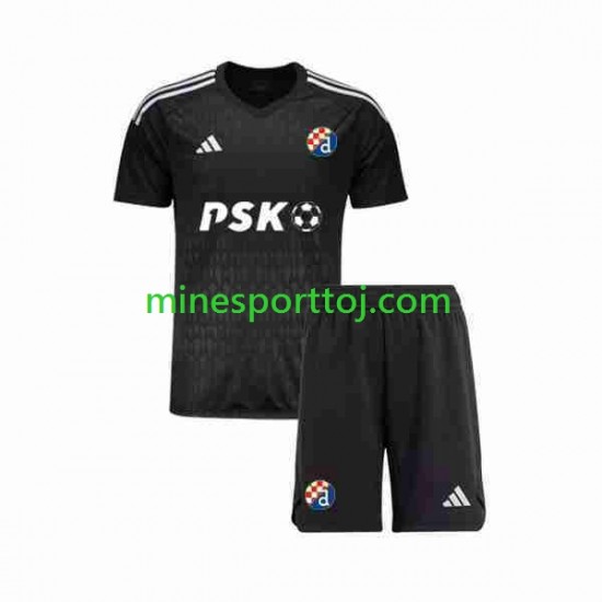 Dinamo Zagreb Målmand Børne Udebane Fodboldtrøje 2023-2024 Lange Ærmer
