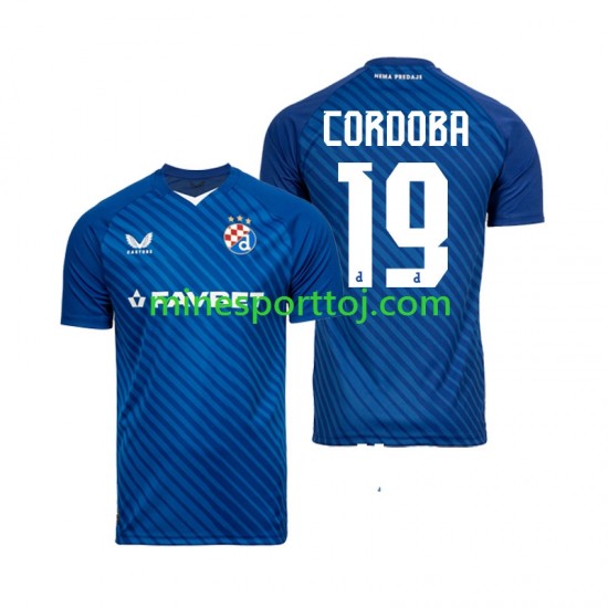 Dinamo Zagreb Juan Cordoba 19 Herre Hjemmebane Fodboldtrøje 2024-2025 Lange Ærmer