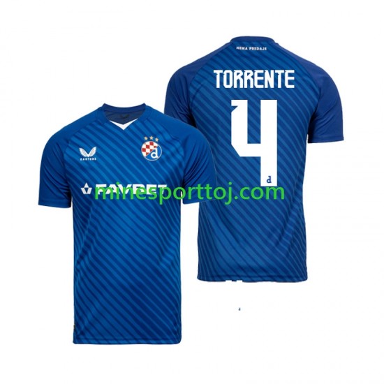 Dinamo Zagreb Torrente 4 Herre Hjemmebane Fodboldtrøje 2024-2025 Lange Ærmer