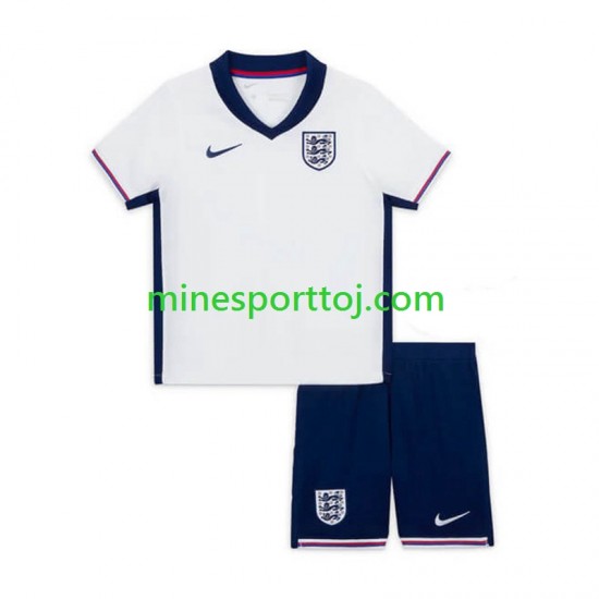 England Euro 2024 Børne Hjemmebane Fodboldtrøje Lange Ærmer
