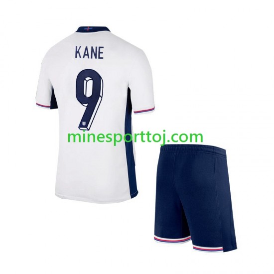 England Harry Kane 9 Euro 2024 Børne Hjemmebane Fodboldtrøje Lange Ærmer