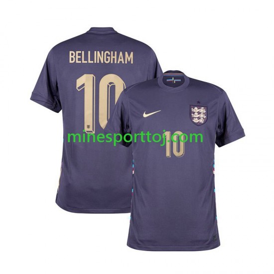 England Jude Bellingham 10 Euro 2024 Herre Udebane Fodboldtrøje Lange Ærmer