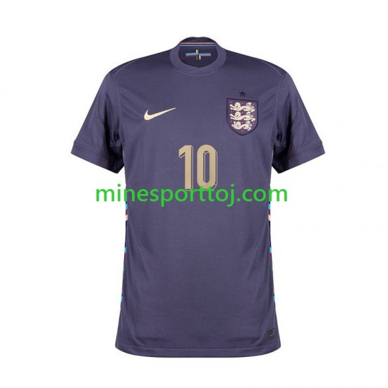 England Jude Bellingham 10 Euro 2024 Herre Udebane Fodboldtrøje Lange Ærmer