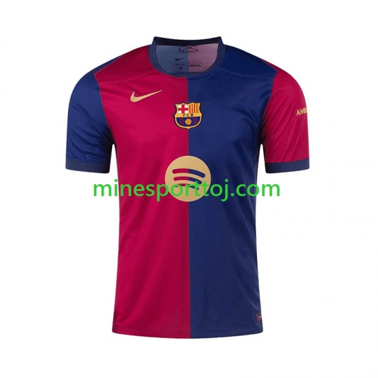 FC Barcelona F. DE JONG 21 Herre Hjemmebane Fodboldtrøje 2024-2025 Lange Ærmer