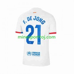 FC Barcelona Frenkie de Jong 21 Herre Udebane Fodboldtrøje 2023-2024 Lange Ærmer