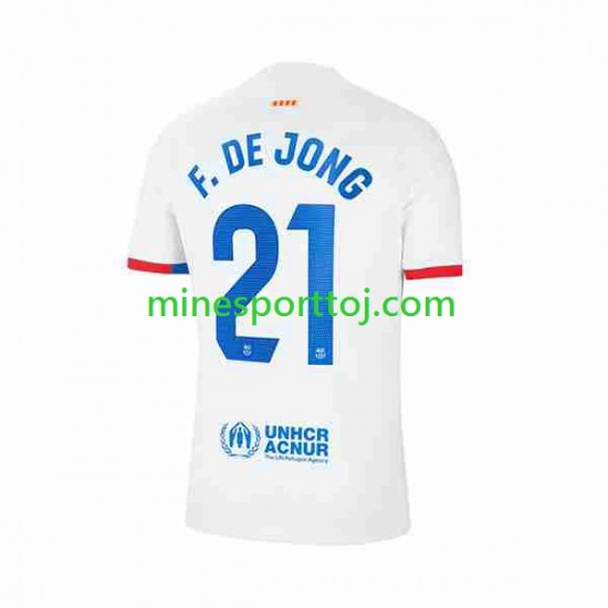 FC Barcelona Frenkie de Jong 21 Herre Udebane Fodboldtrøje 2023-2024 Lange Ærmer