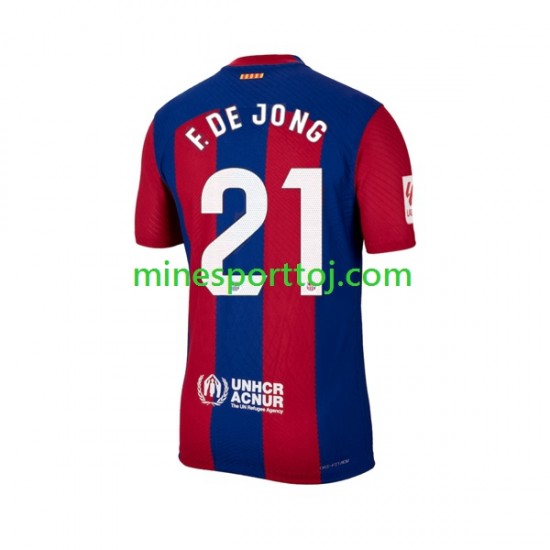 FC Barcelona Frenkie de Jong 21 Herre Hjemmebane Fodboldtrøje 2023-2024 Lange Ærmer