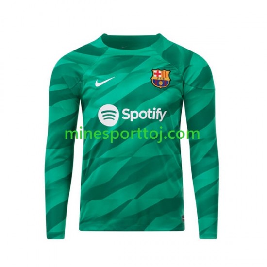 FC Barcelona Målmand Herre Hjemmebane Fodboldtrøje 2023-2024 med Korte Ærmer