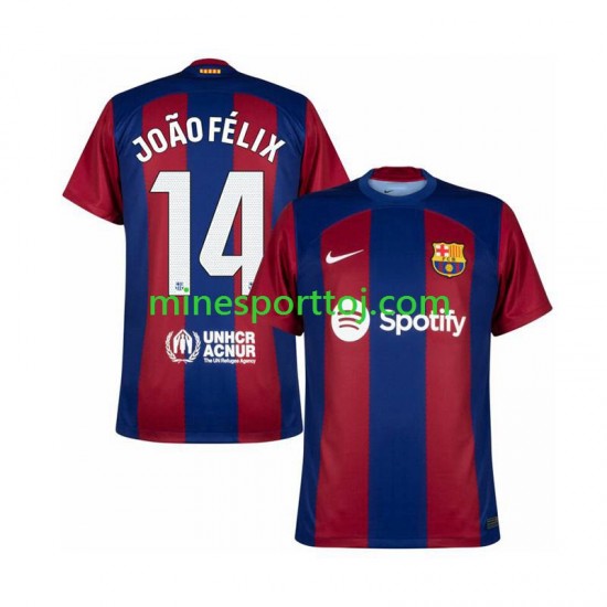 FC Barcelona Joao Felix 14 Herre Hjemmebane Fodboldtrøje 2023-2024 Lange Ærmer