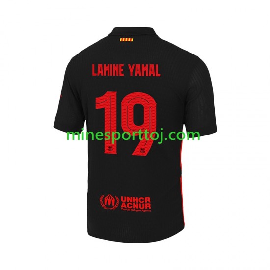 FC Barcelona LAMINE YAMAL 19 UCL Font Herre Udebane Fodboldtrøje 2024-2025 Lange Ærmer