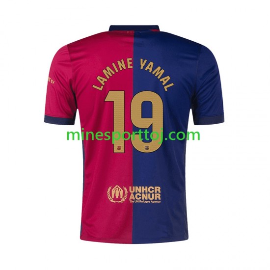 FC Barcelona Lamine Yamal 19 Herre Hjemmebane Fodboldtrøje 2024-2025 Lange Ærmer FC Barcelona Lamine Yamal 19 Herre Hjemmebane Fodboldtrøje 2024-2025 Lange Ærmer