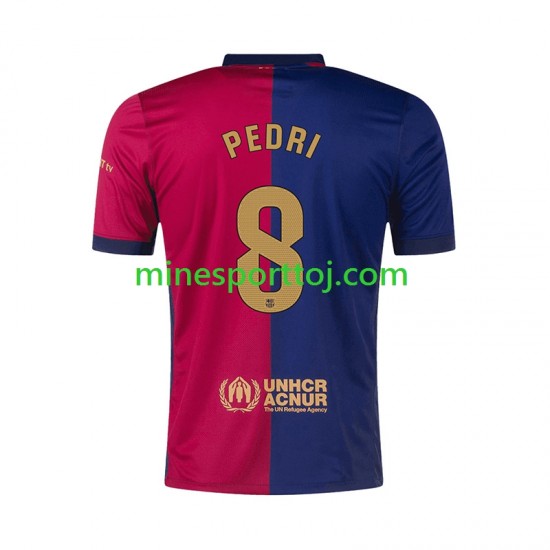 FC Barcelona PEDRI 8 Herre Hjemmebane Fodboldtrøje 2024-2025 Lange Ærmer